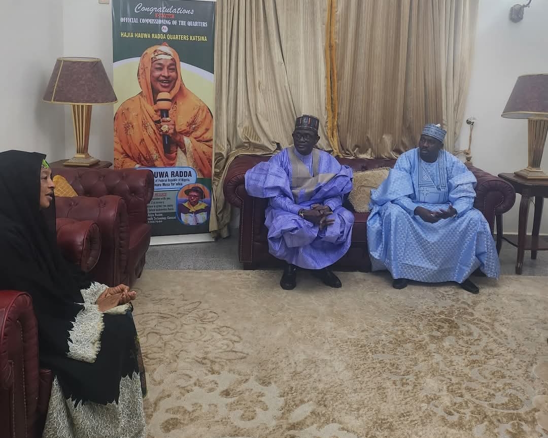 Gwamnoni da Masari Sun Kai Ziyarar Ta’aziyya Ga Hajiya Hauwa Radda A Katsina