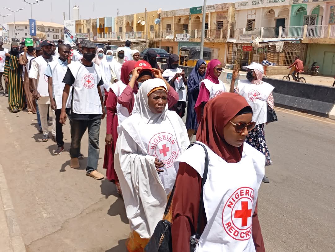 Kungiyar Red cross a Katsina ta gudanar da gangamin "Ranar Bada Agajin Gaggawa" ta duniya.