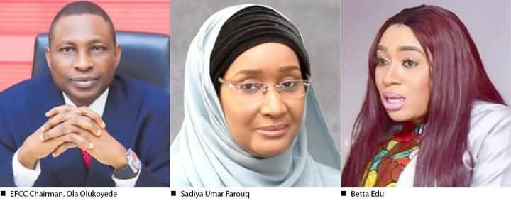 Watanni 15 har yanzu EFCC ba ta saki rahotan binciken Betta Edu da Sadiya Umar Faruk ba