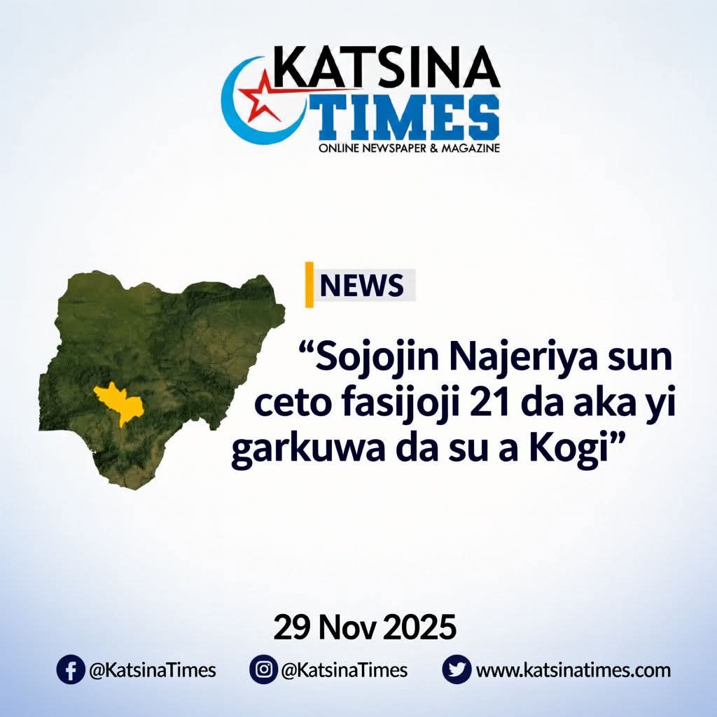 Sojojin Najeriya sun ceto fasinjoji 21 da aka yi garkuwa da su a Kogi
